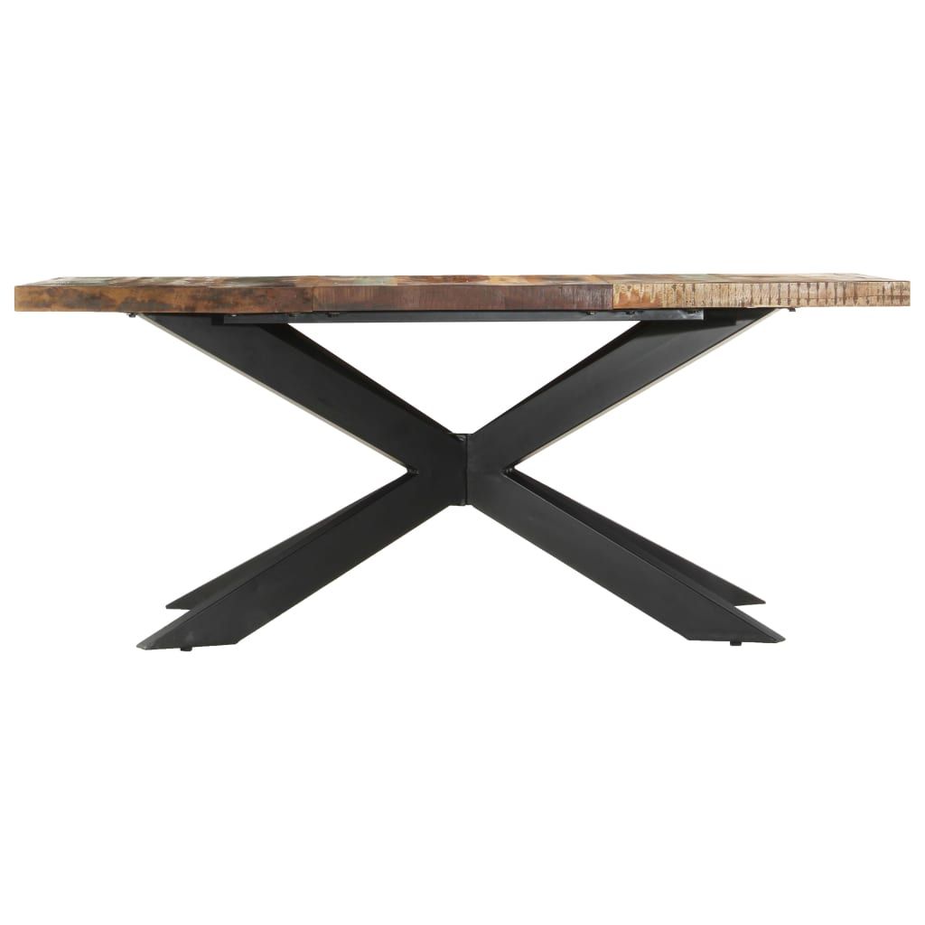 Tavolo da Pranzo 180x90x76 cm in Legno Massello di Recupero vidaXL