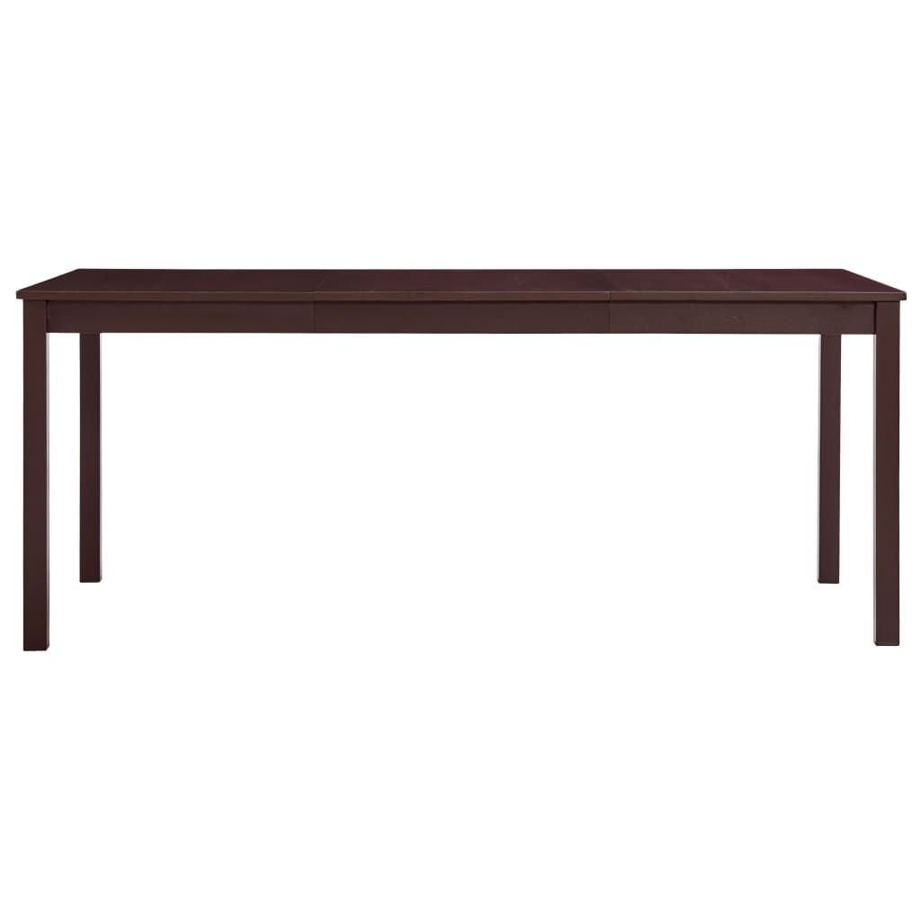 Tavolo da Pranzo Marrone Scuro 180x90x73 cm in Legno di Pino vidaXL