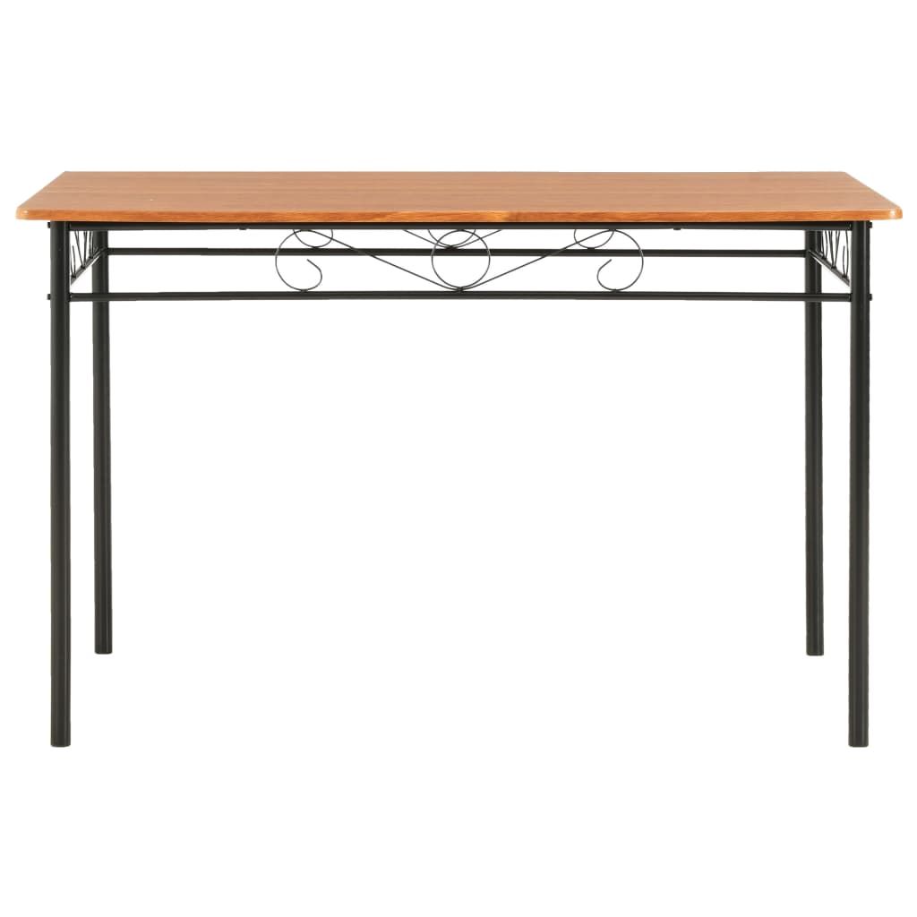 Tavolo da Pranzo Marrone 120x70x75 cm in MDF vidaXL