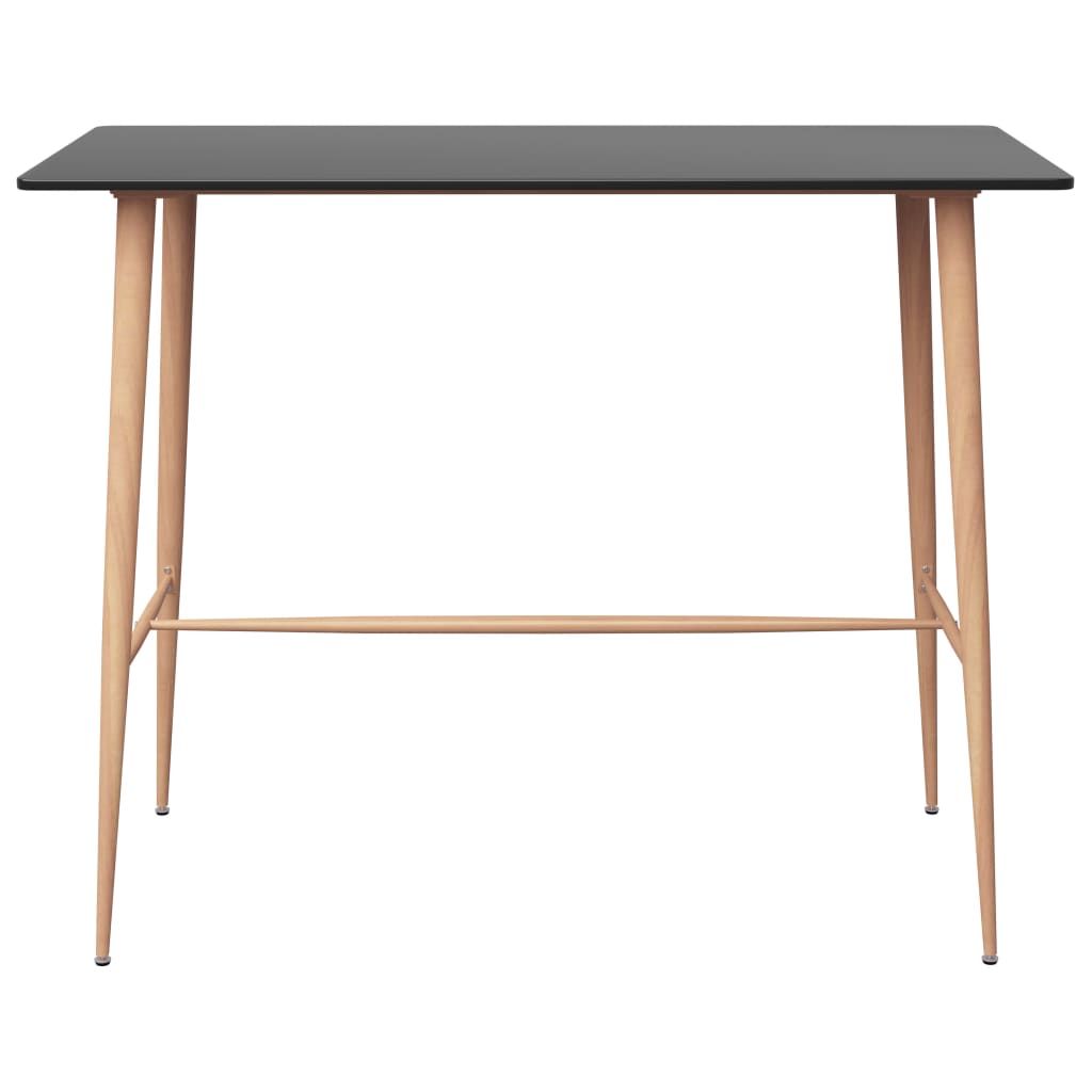 Tavolo da Bar Nero 120x60x105 cm vidaXL