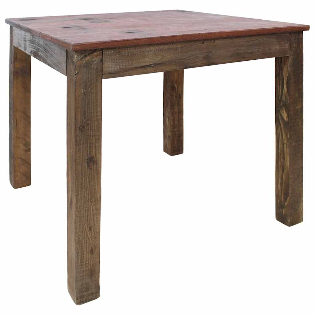 Tavolo da Pranzo in Legno Massello di Recupero Misto 82x80x76cm vidaXL
