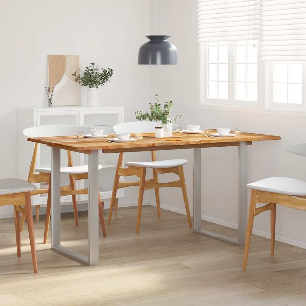 Tavolo da Pranzo 154x80x76 cm in Legno Massello di Acacia vidaXL