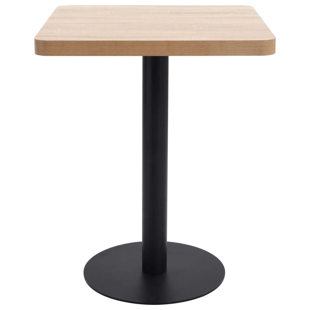 Tavolo da Bistrot Marrone Chiaro 60X60 cm in MDF vidaXL