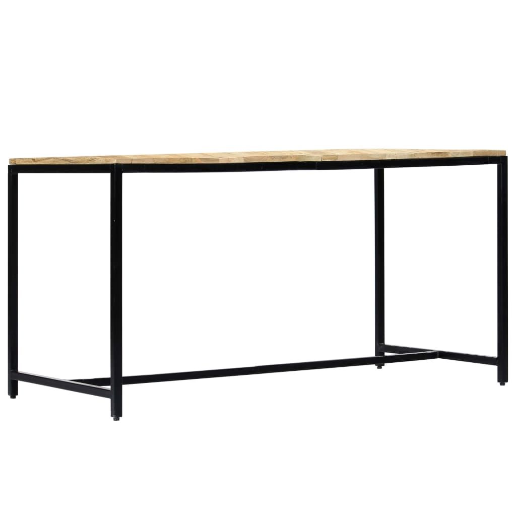 Tavolo da Pranzo 140x70x75 cm in Legno Massello di Mango Grezzo vidaXL