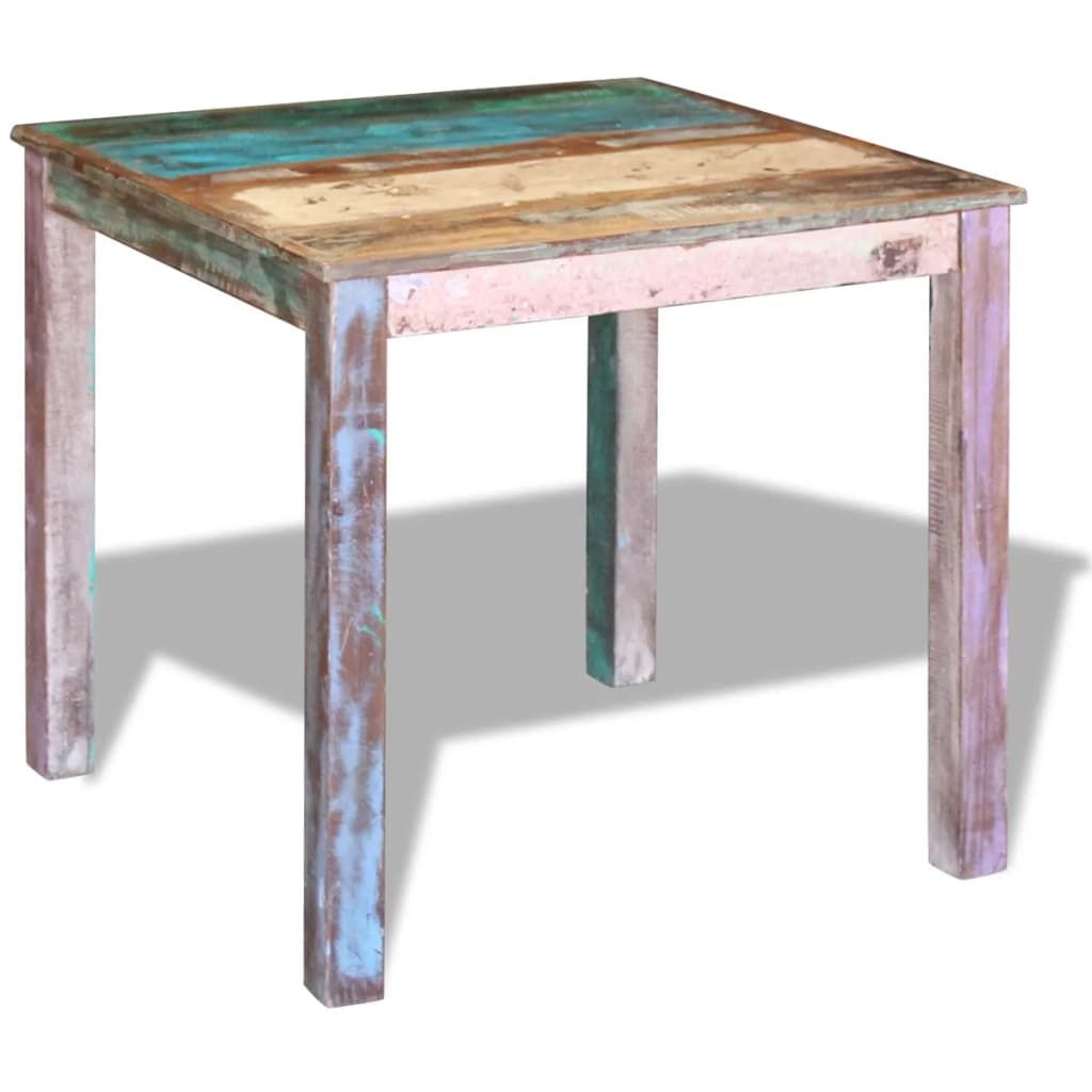 Tavolo da Pranzo in Legno Massello di Recupero 80x82x76 cm vidaXL