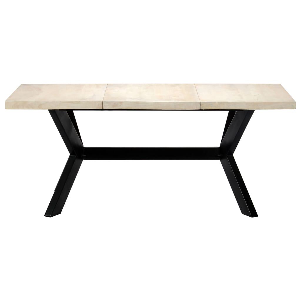 Tavolo da Pranzo 180x90x75 cm in Legno Massello di Mango vidaXL