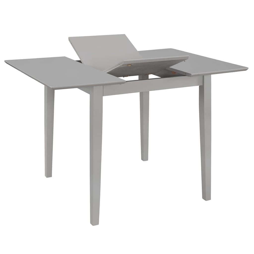 Tavolo da Pranzo Estensibile Grigio (80-120)x80x74 cm in MDF vidaXL