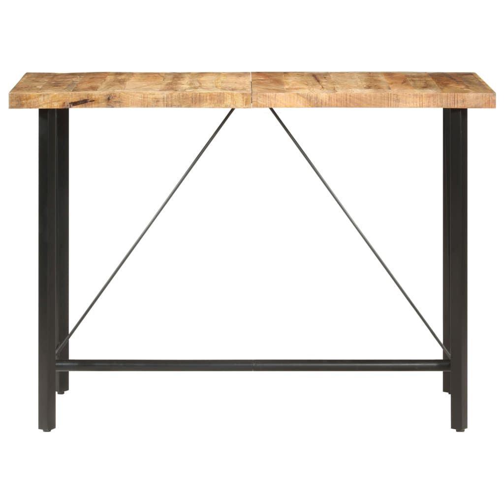 Tavolo da Bar 150x70x107 cm in Legno Ruvido di Mango vidaXL