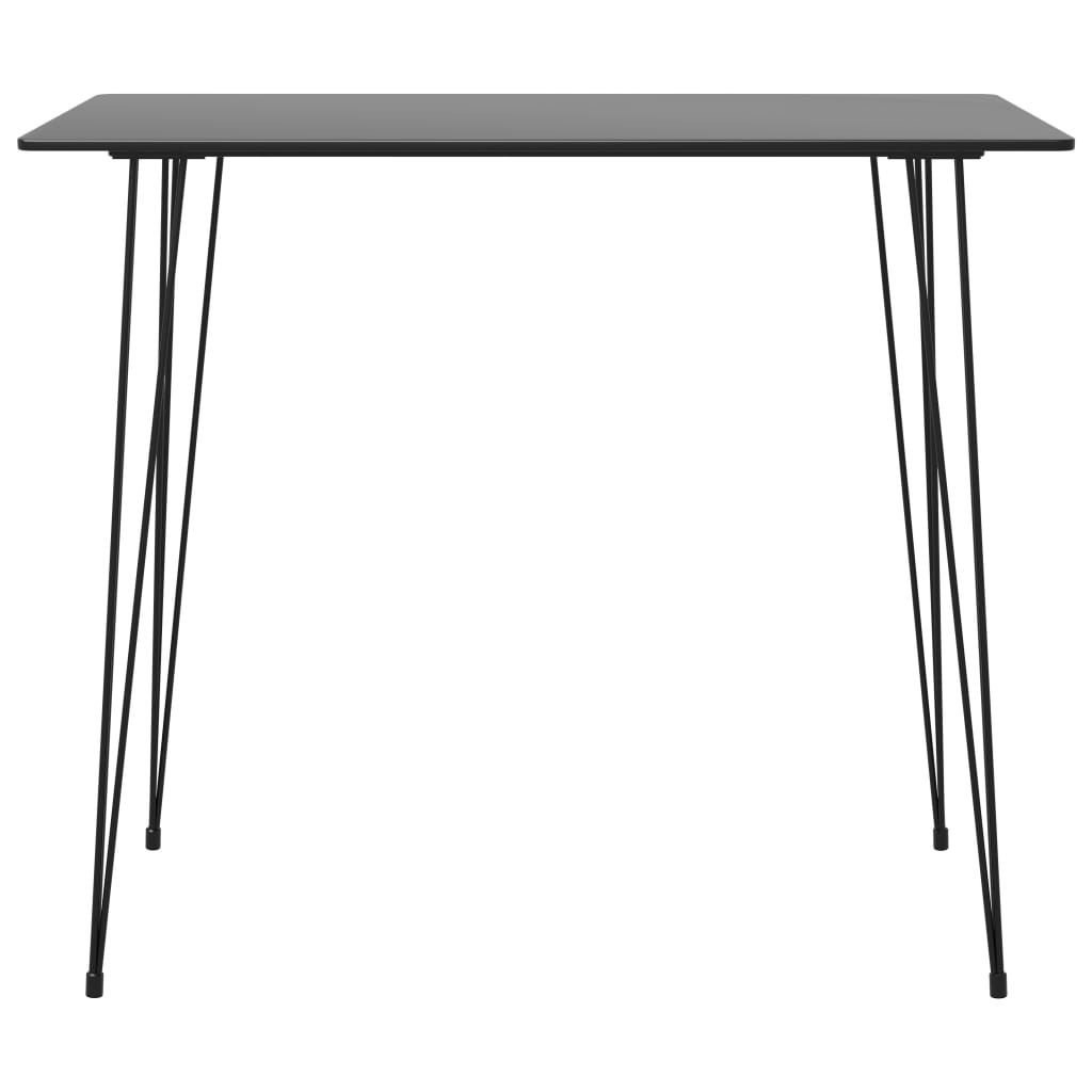 Tavolo da Bar Nero 120x60x105 cm vidaXL