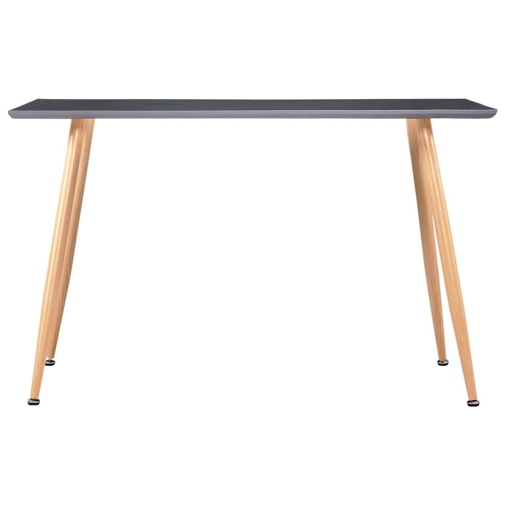 Tavolo da Pranzo Grigio e Rovere 120x60x74 cm in MDF vidaXL