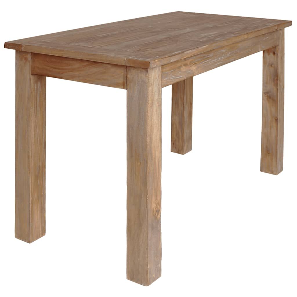 Tavolo da Pranzo in Legno Massello di Mogano 120x60x77 cm vidaXL