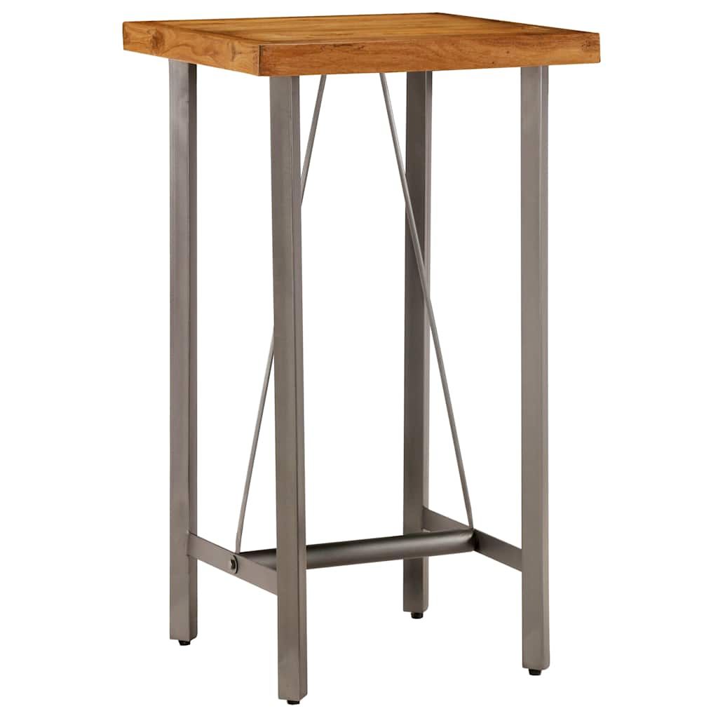 Tavolo da Bar in Teak Massello di Recupero 60x60x107 cm vidaXL