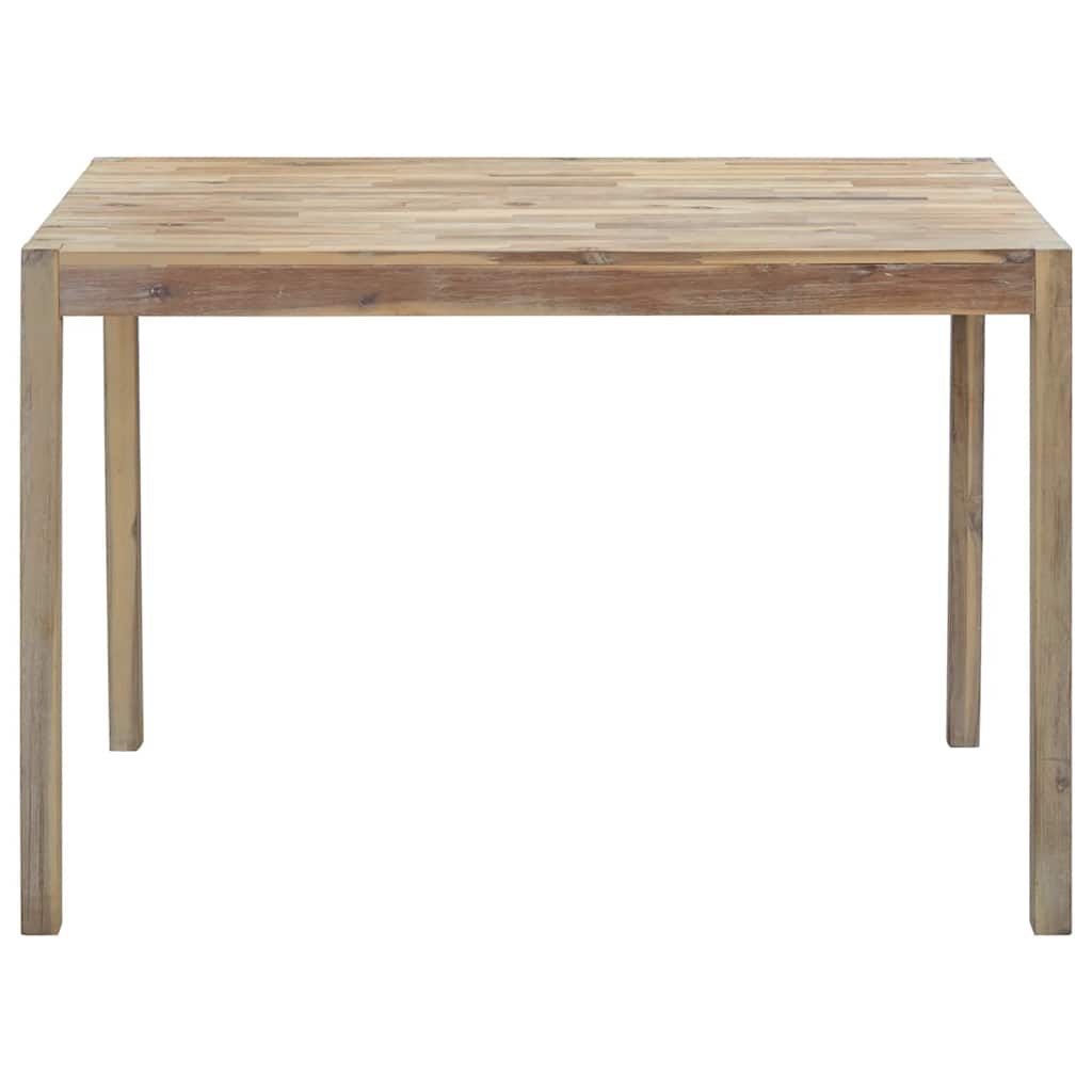 Tavolo da Pranzo 120x70x75 cm in Legno Massello di Acacia vidaXL