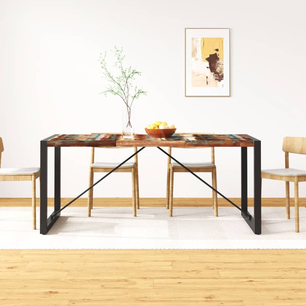 Tavolo da Pranzo in Legno Massello di Recupero 180 cm vidaXL
