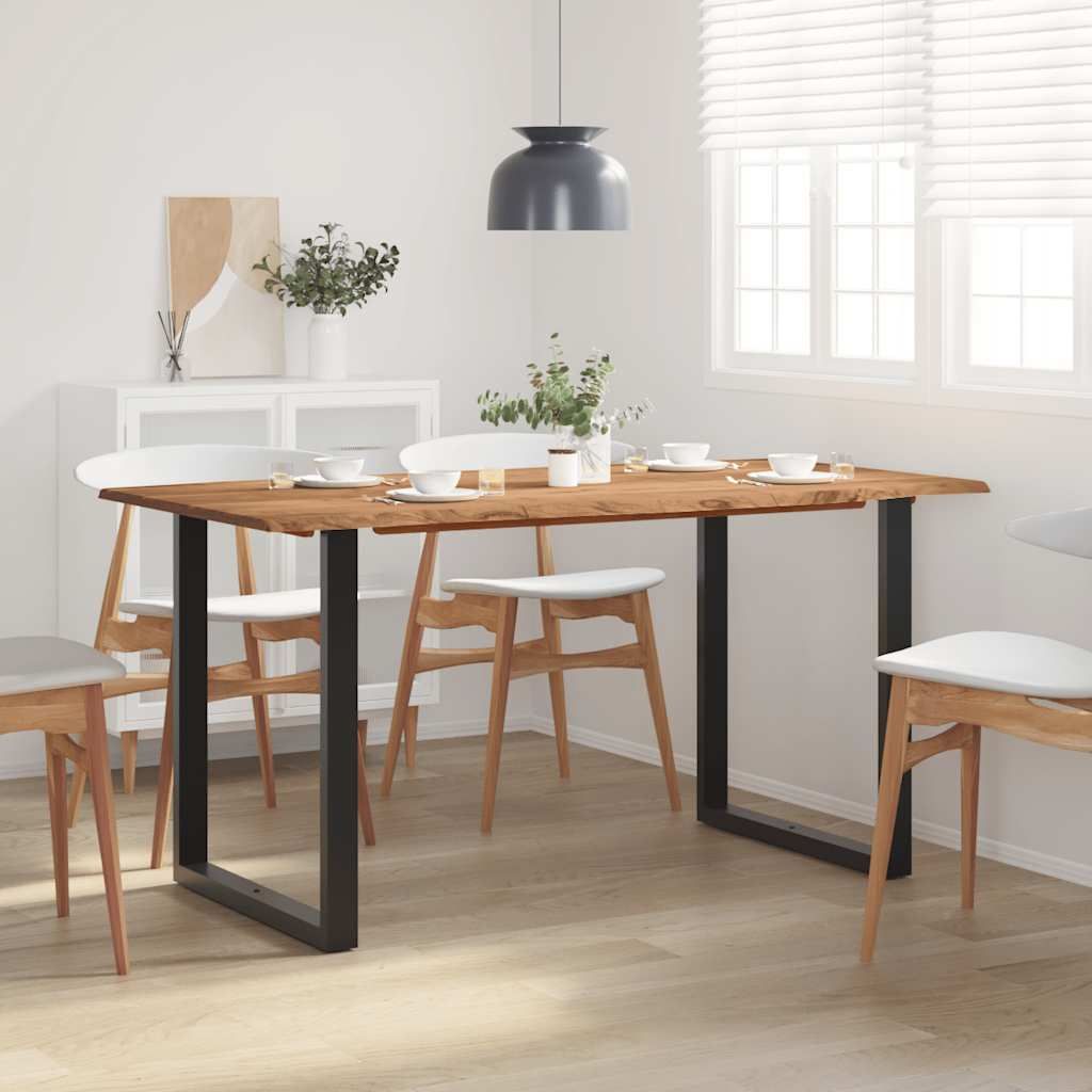 Tavolo da Pranzo 154x80x76 cm in Legno Massello di Acacia vidaXL