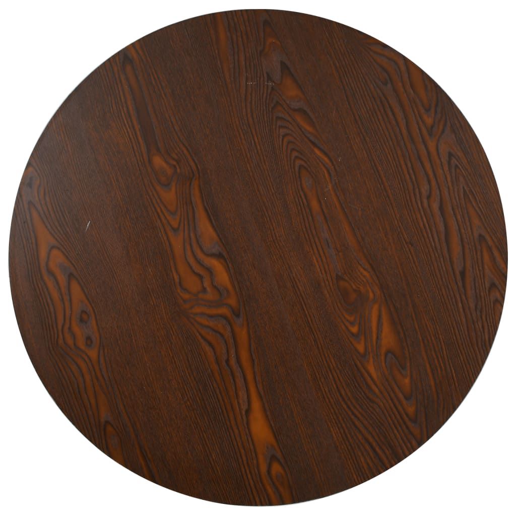 Tavolo da Bistrot Marrone Scuro 80 cm in MDF vidaXL