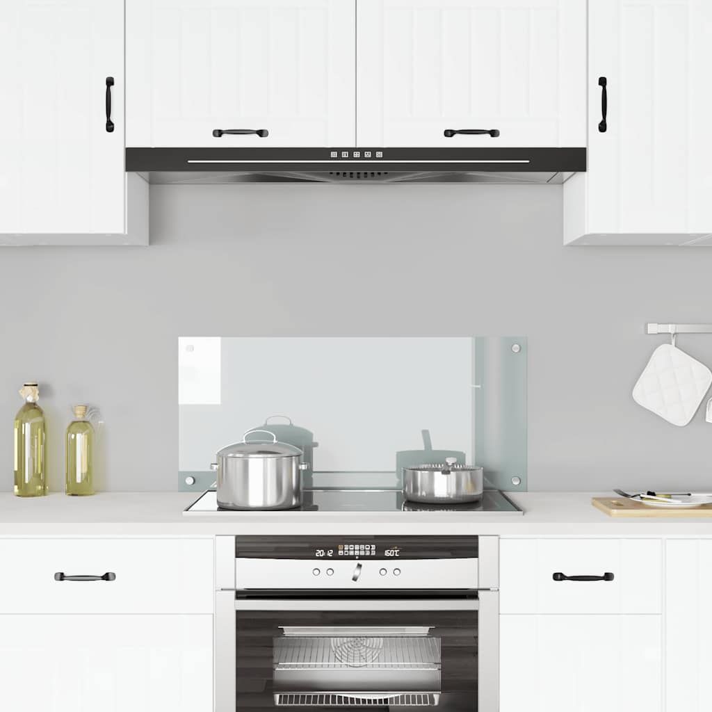 Paraschizzi per Cucina Trasparente 90x40 cm in Vetro Temperato vidaXL