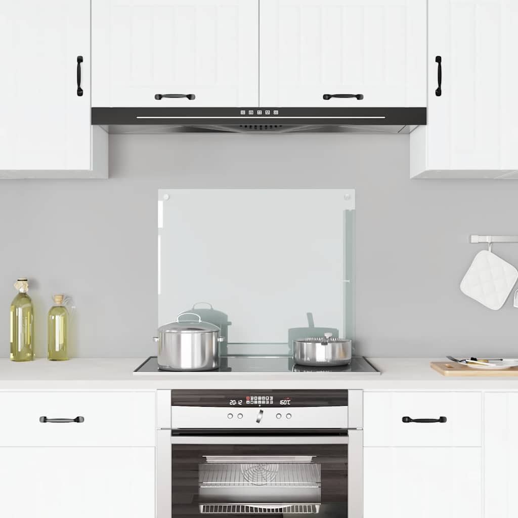 Paraschizzi per Cucina Trasparente 70x60 cm in Vetro Temperato vidaXL