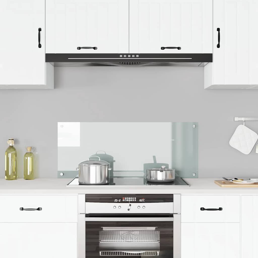 Paraschizzi per Cucina Trasparente 100x40 cm in Vetro Temperato vidaXL