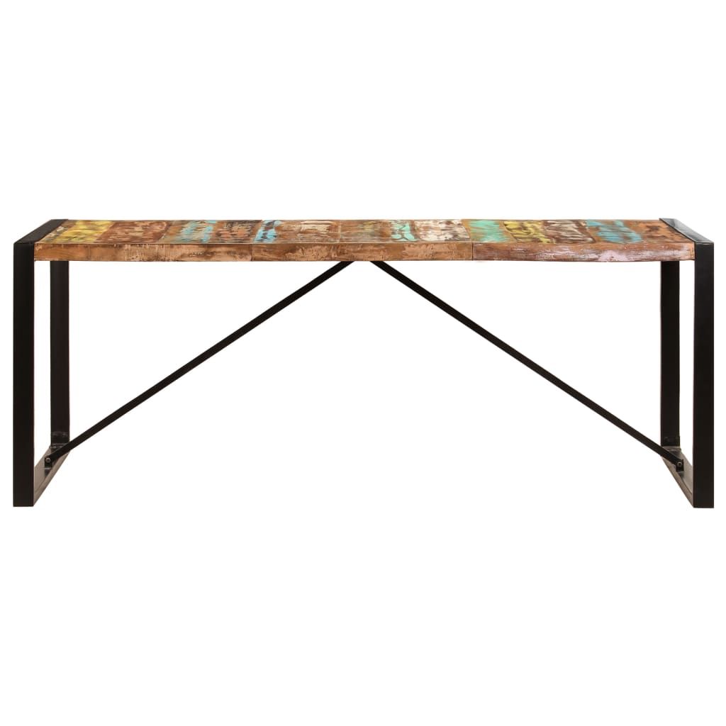 Tavolo da Pranzo 200x100x75 cm in Legno Massello di Recupero vidaXL