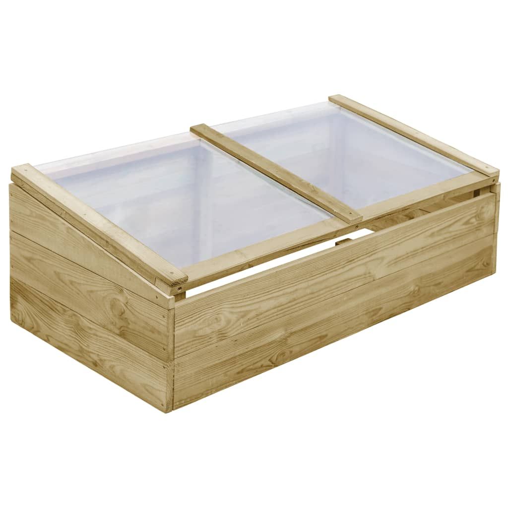 Serre 2 pz in Legno di Pino Impregnato 100x50x35 cm vidaXL