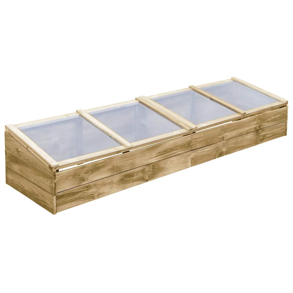 Serre 2 pz in Legno di Pino Impregnato 200x50x35 cm vidaXL