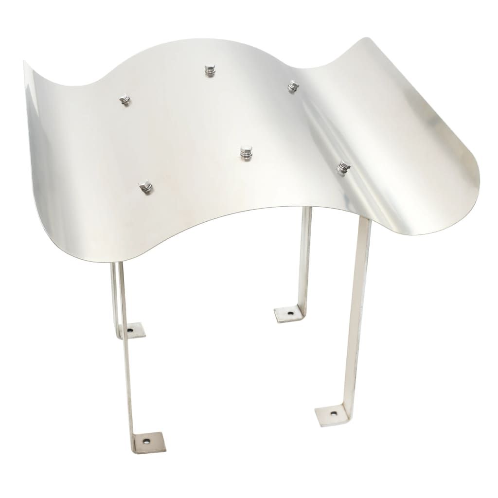 Comignolo per Canna Fumaria in Acciaio Inossidabile 50 x 50 x 37 cm vidaXL
