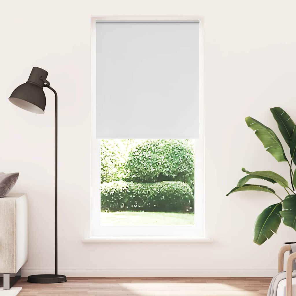 Tenda a rullo oscurante 124,4x230 cm Tessuto Larghezza 120 cm bianco vidaXL