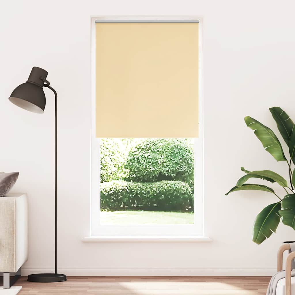Tenda a rullo oscurante 124,4x230 cm Tessuto Larghezza 120 cm beige vidaXL
