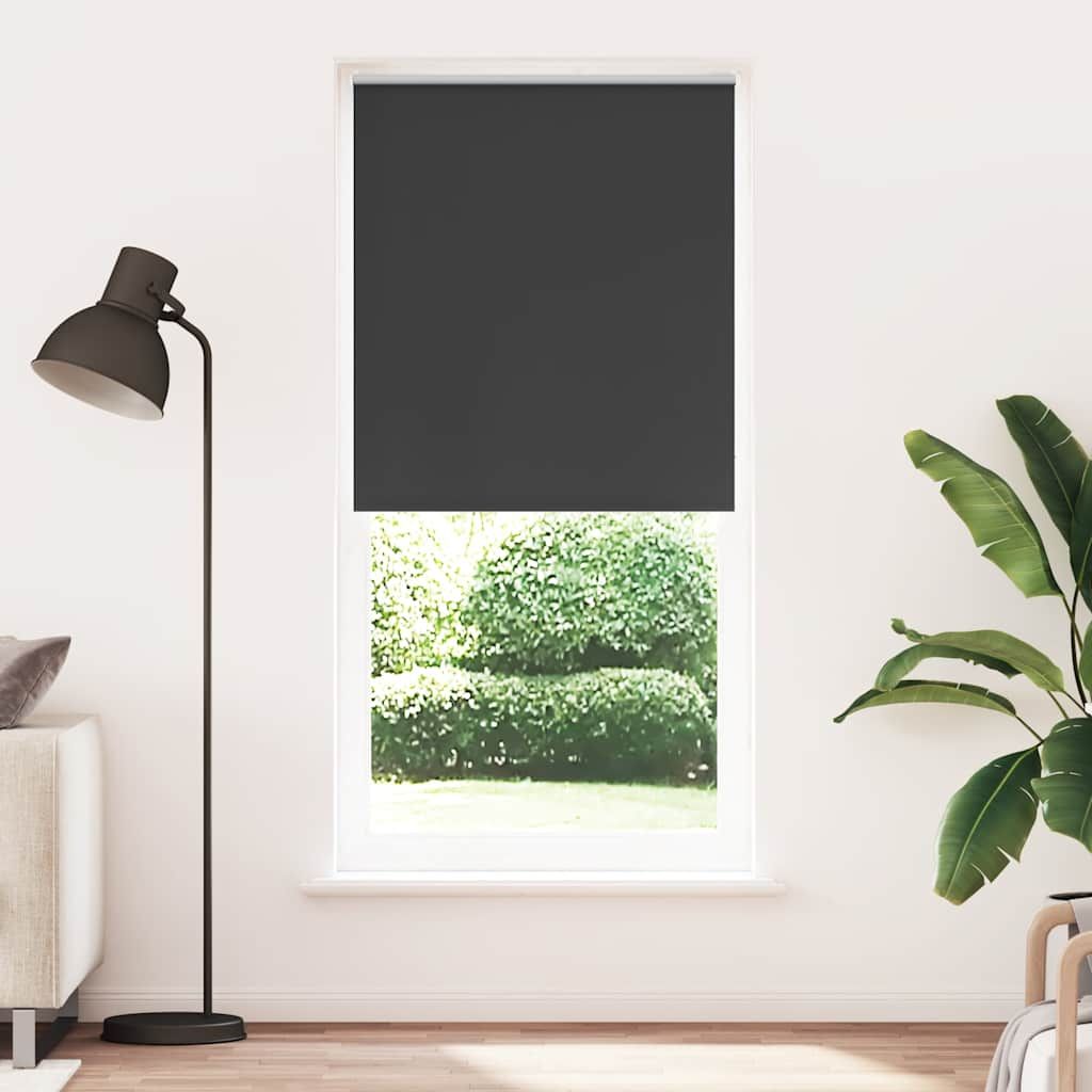 Tenda a rullo oscurante 104,4x230 cm Tessuto Larghezza 100 cm nero vidaXL