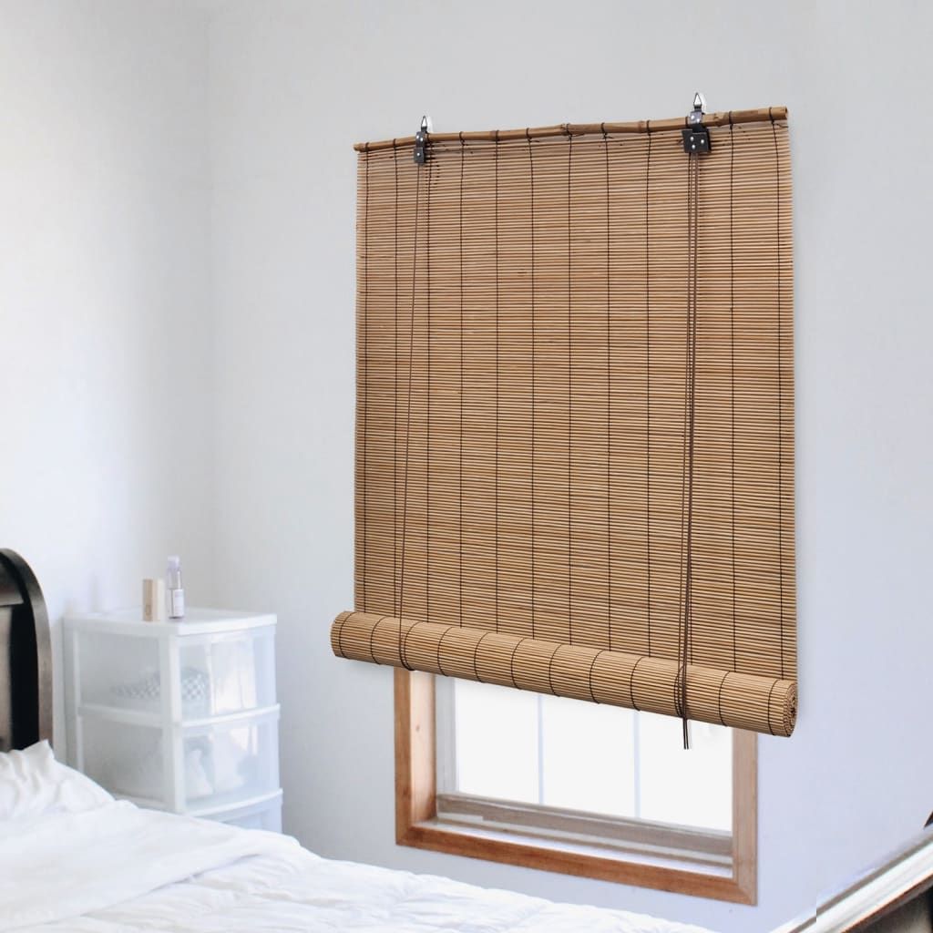 Tenda Avvolgibile in Bambù 100x220 cm Marrone vidaXL