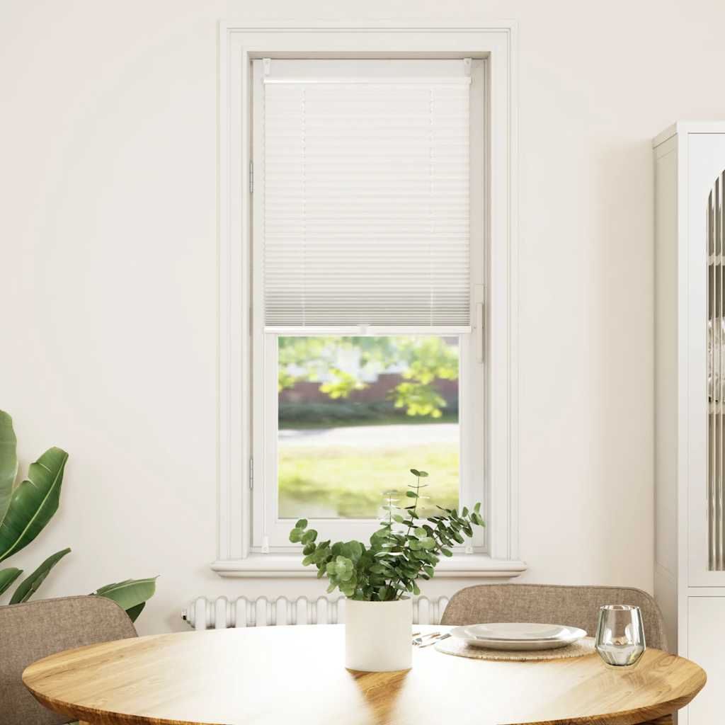Tenda plissè 40x125cm bianca vidaXL
