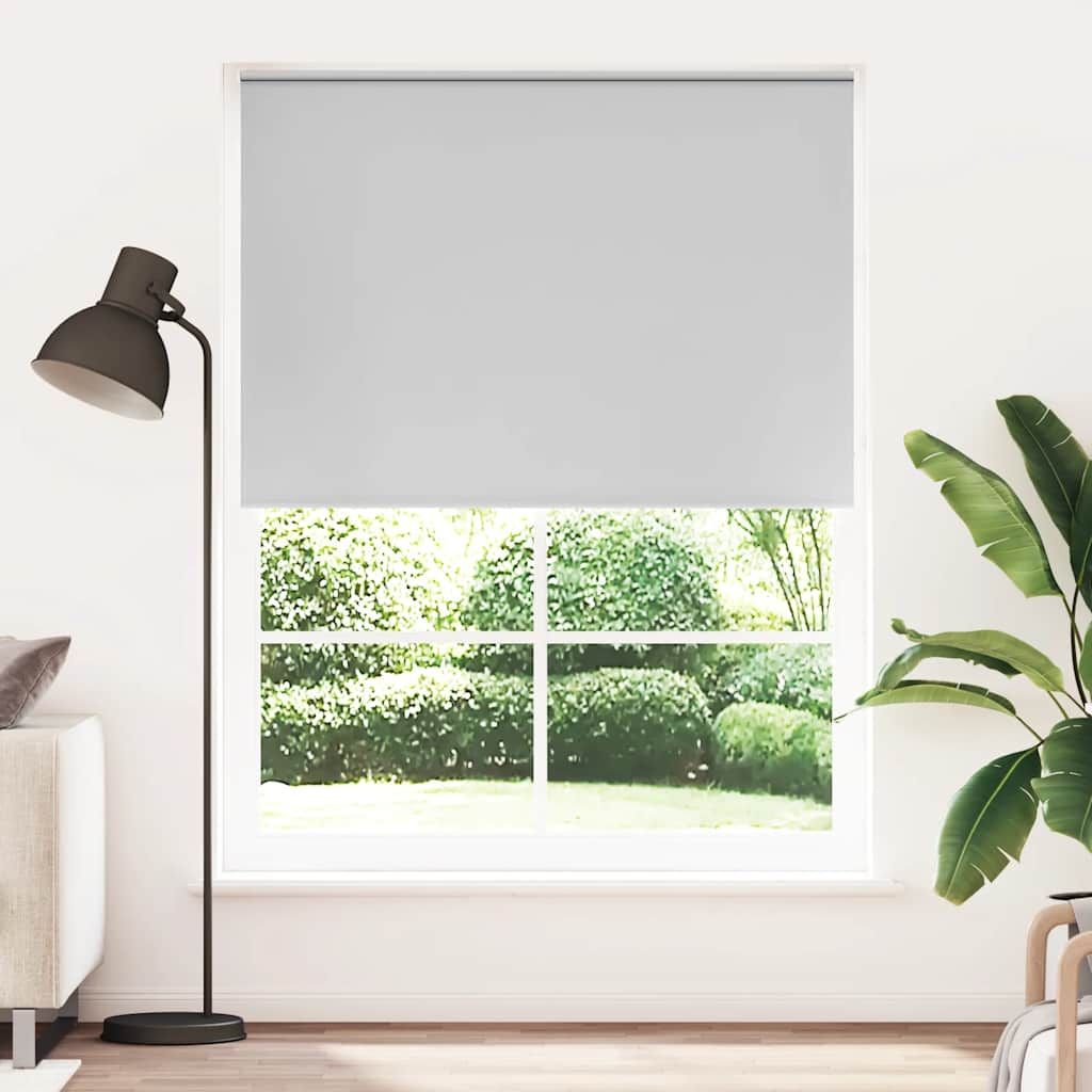 Tenda a rullo oscurante 144,4x230 cm Tessuto Larghezza 140 cm grigio vidaXL