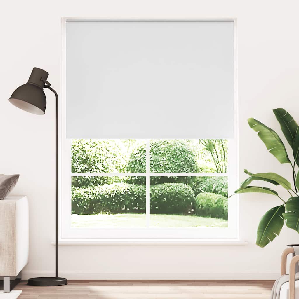 Tenda a rullo oscurante 144,4x230 cm Tessuto Larghezza 140 cm bianco vidaXL