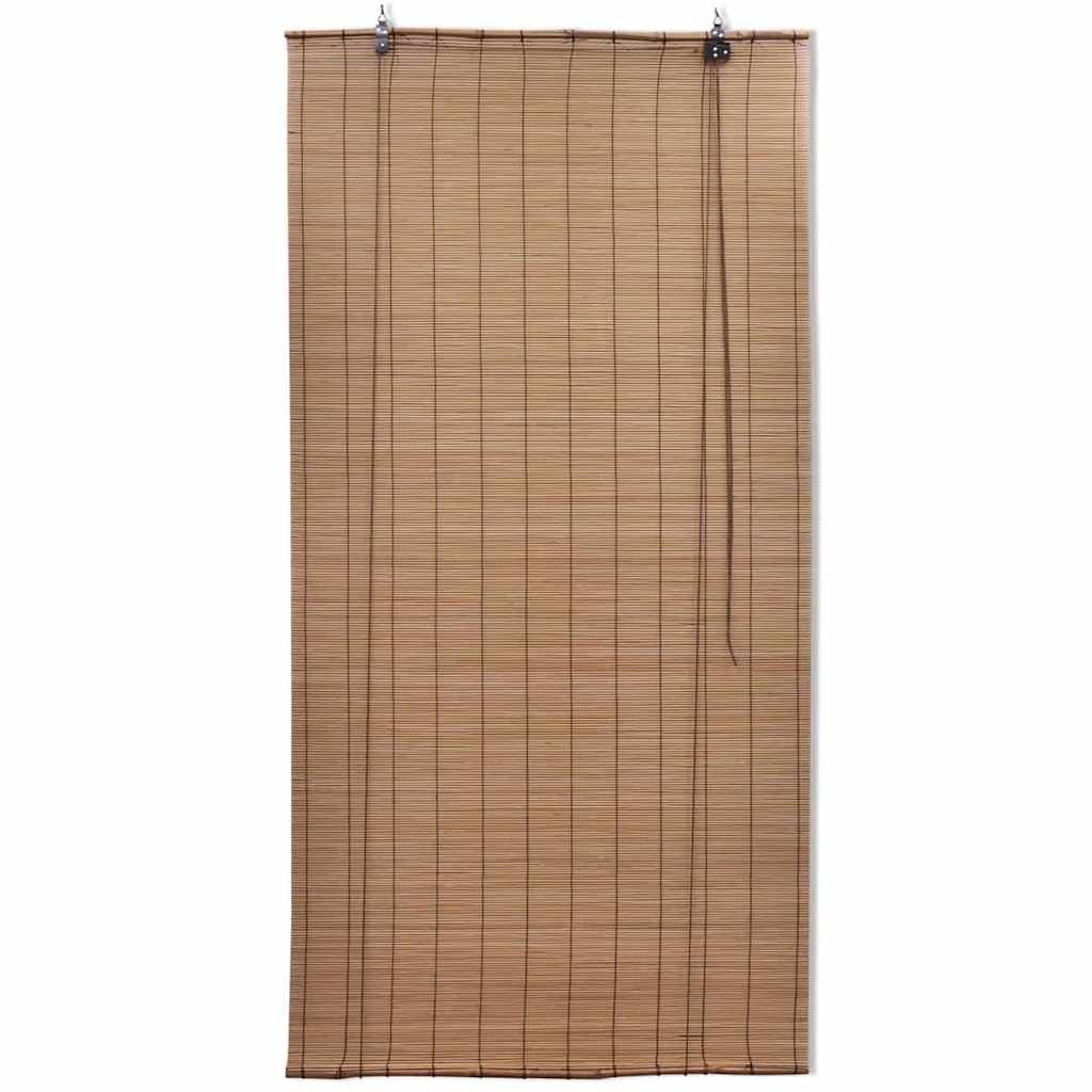 Tende a Rullo in Bambù Marrone 80x160 cm vidaXL