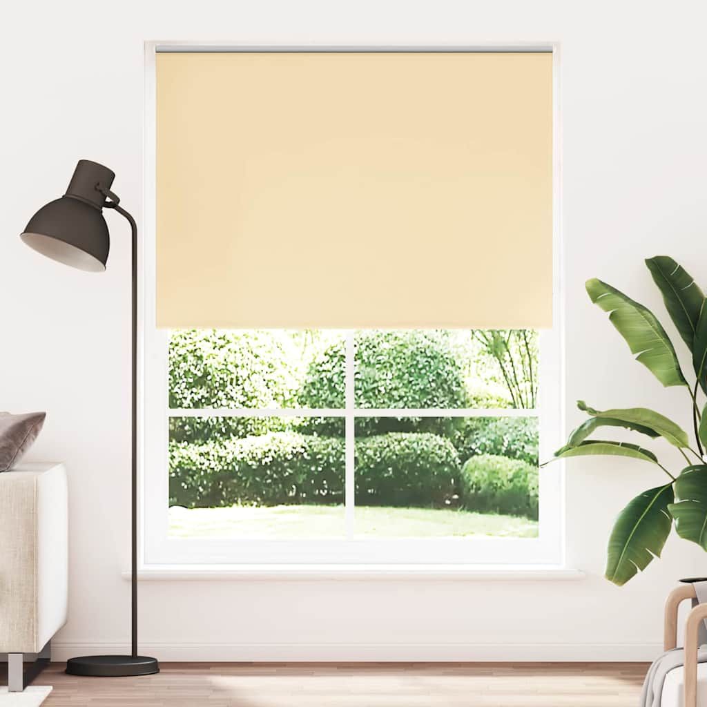 Tenda a rullo oscurante 164,4x230 cm Tessuto Larghezza 160 cm beige vidaXL