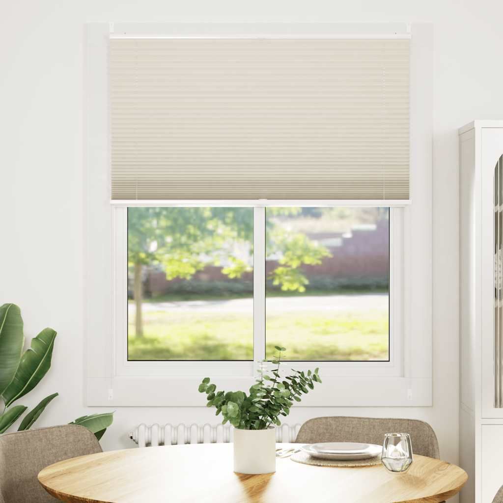 Tenda plissè 100x150cm Crema vidaXL