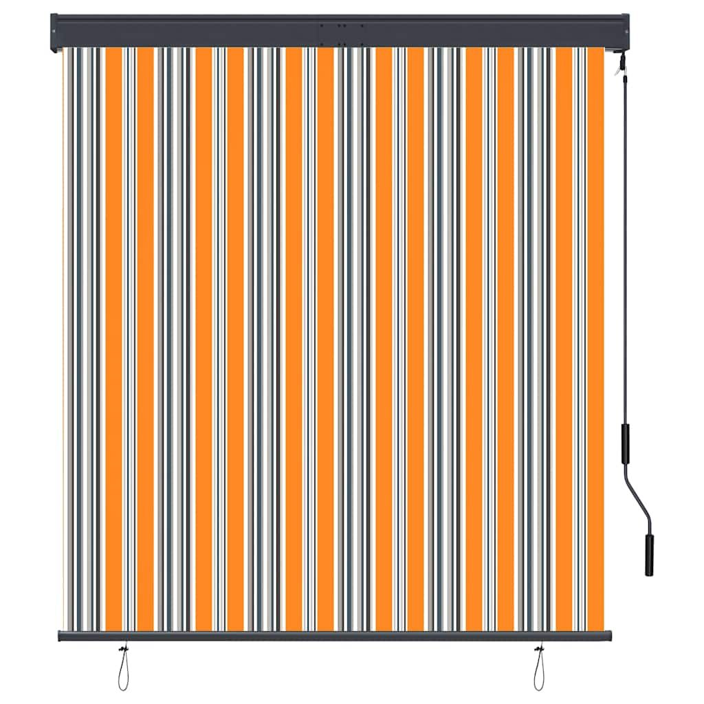 Tenda a Rullo per Esterni 140x250 cm Giallo e Blu vidaXL