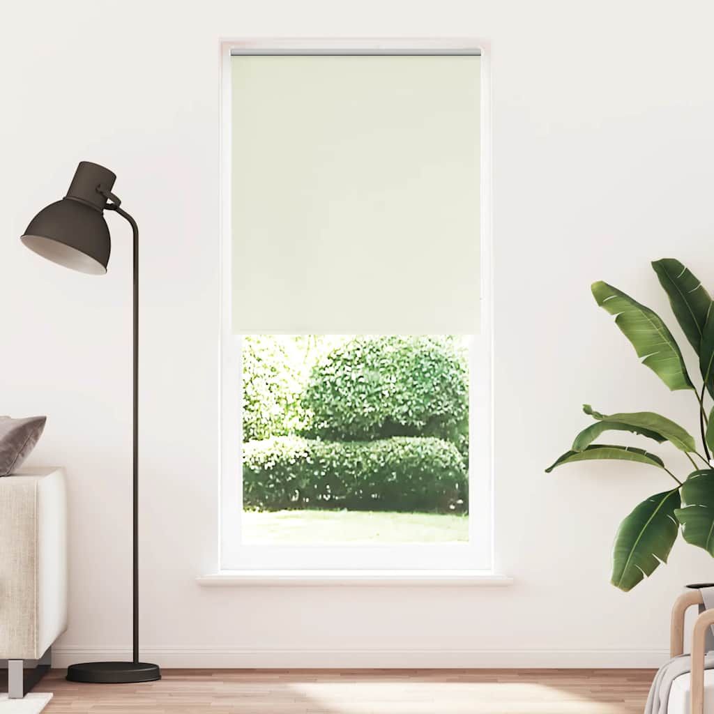 Tenda a rullo oscurante 104,4x230 cm Tessuto Larghezza 100 cm bianco sporco vidaXL