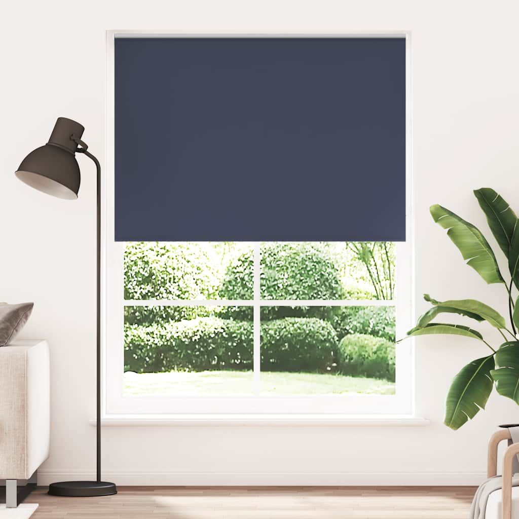 Tenda a rullo oscurante 164,4x230 cm Larghezza tessuto 160 cm blu marino vidaXL