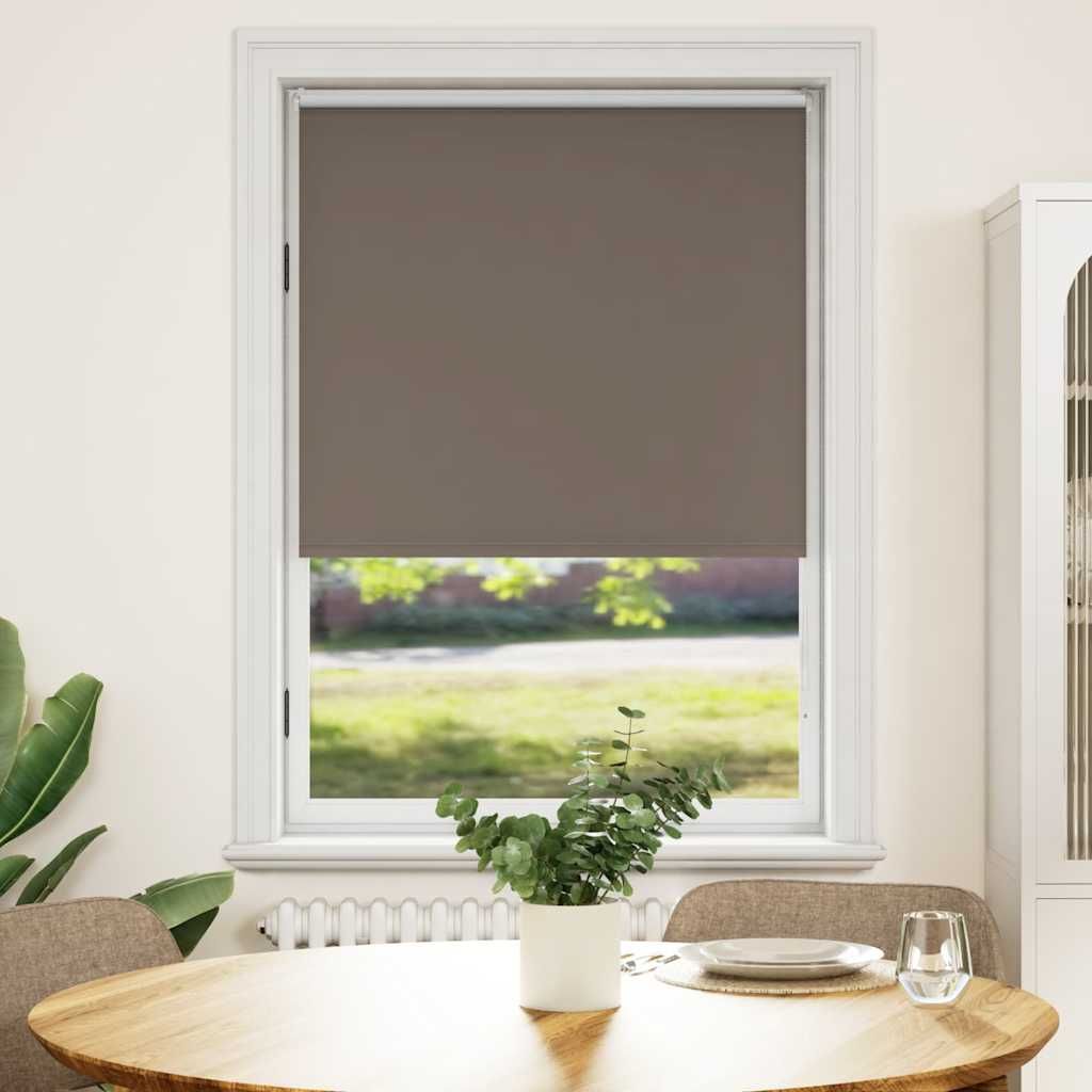 Tenda a rullo oscurante 124,4x175 cm Tessuto Larghezza 120 cm caffè vidaXL