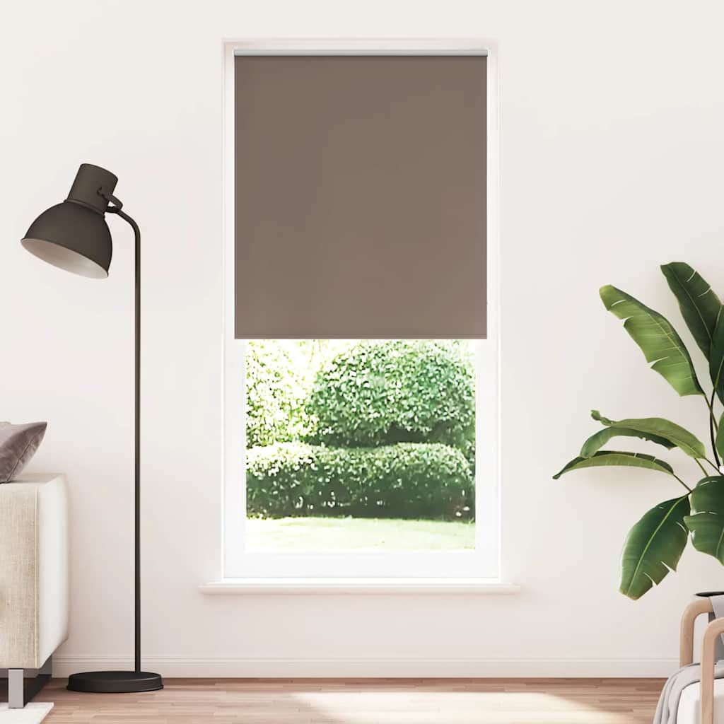 Tenda a rullo oscurante 84,4x230 cm Tessuto Larghezza 80 cm caffè vidaXL