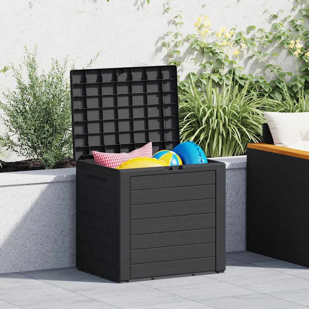 Baule da Giardino Antracite 58,5x46x55 cm in Polipropilene vidaXL