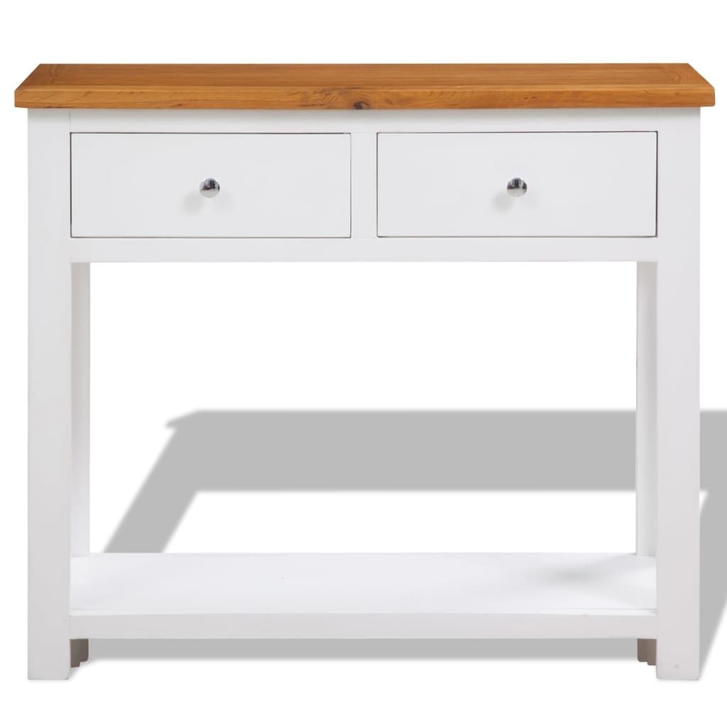 Tavolo Consolle 83x30x73 cm in Massello di Rovere vidaXL