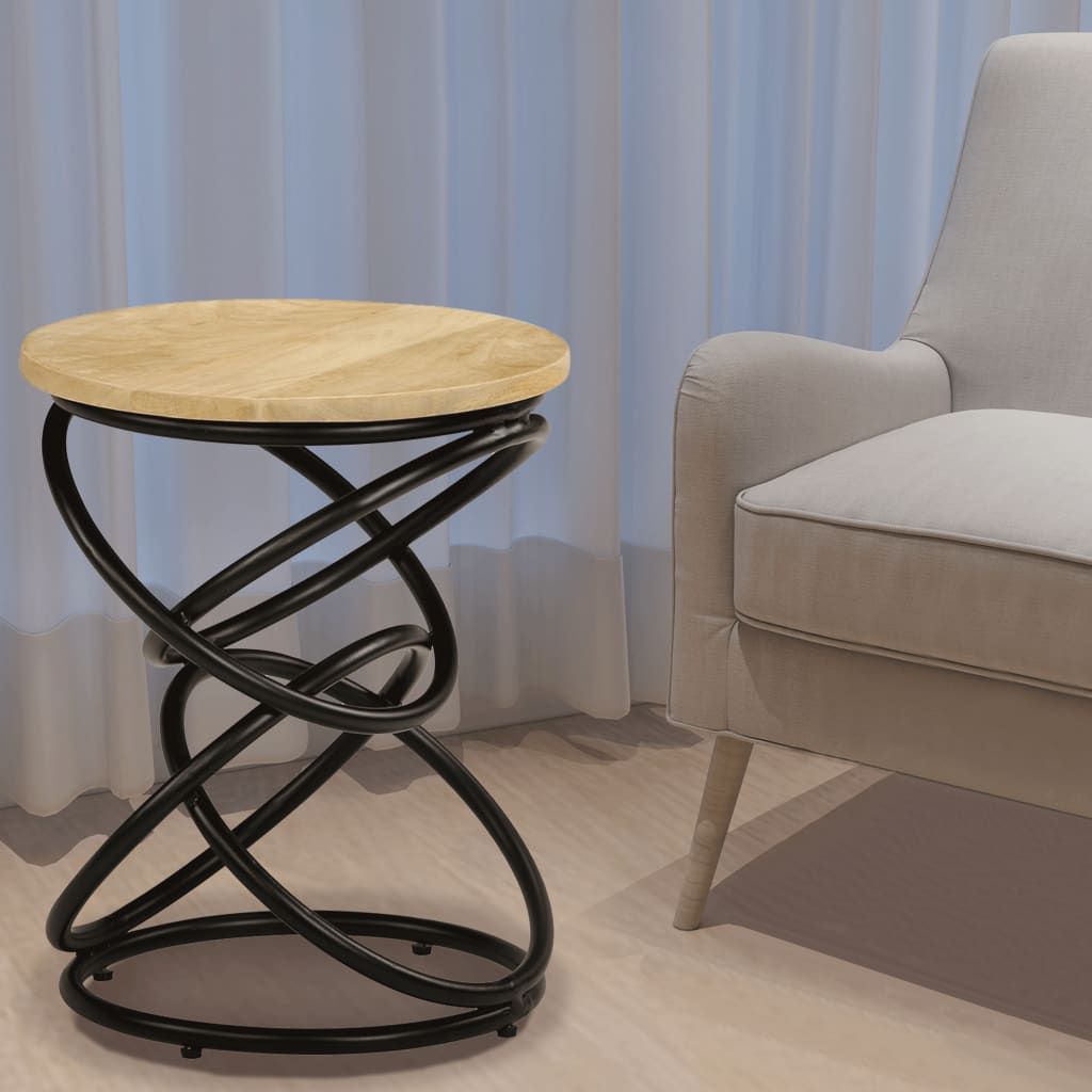 Tavolino di Servizio in Legno Massello di Mango 40x50 cm vidaXL