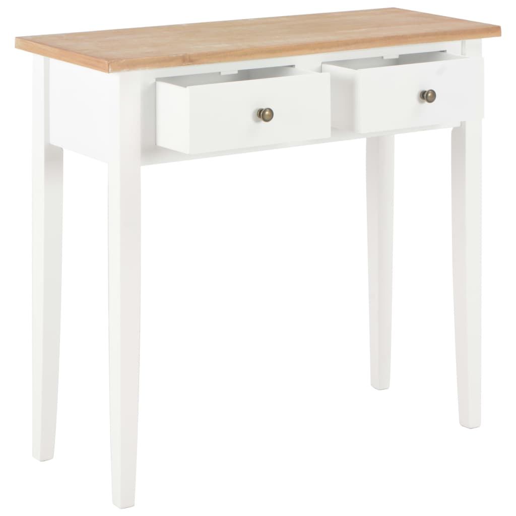 Consolle da Trucco Bianca 79x30x74 cm in Legno vidaXL