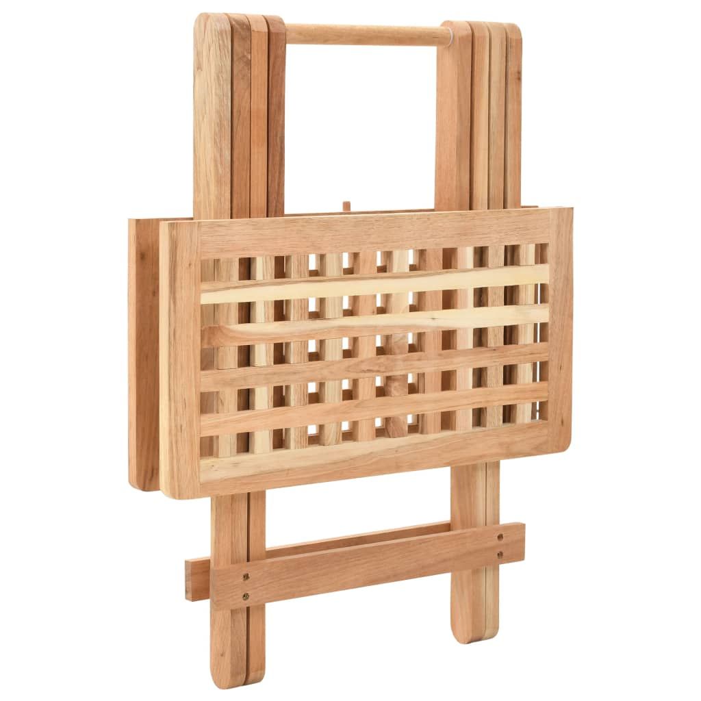 Tavolo Pieghevole in Legno di Noce 50x50x49 cm vidaXL