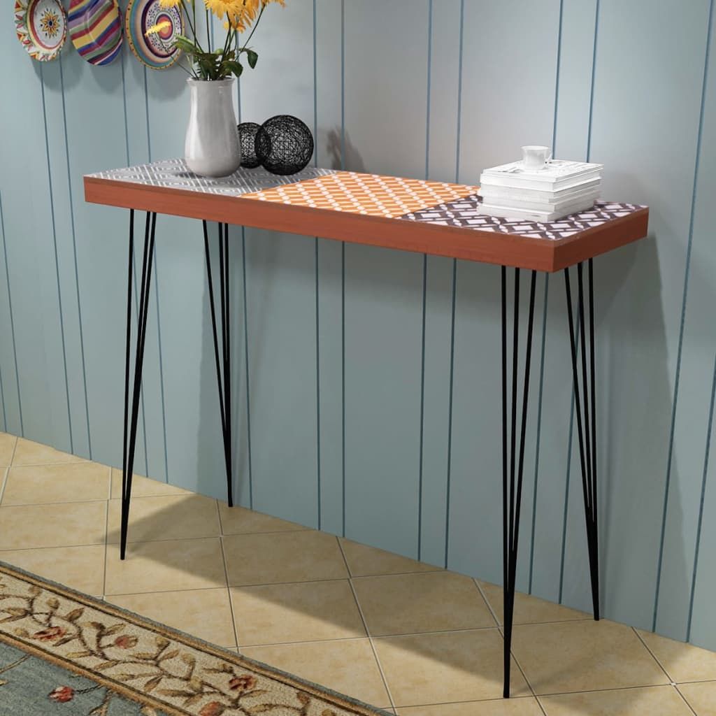 Tavolo Console 90x30x71,5 cm Marrone vidaXL