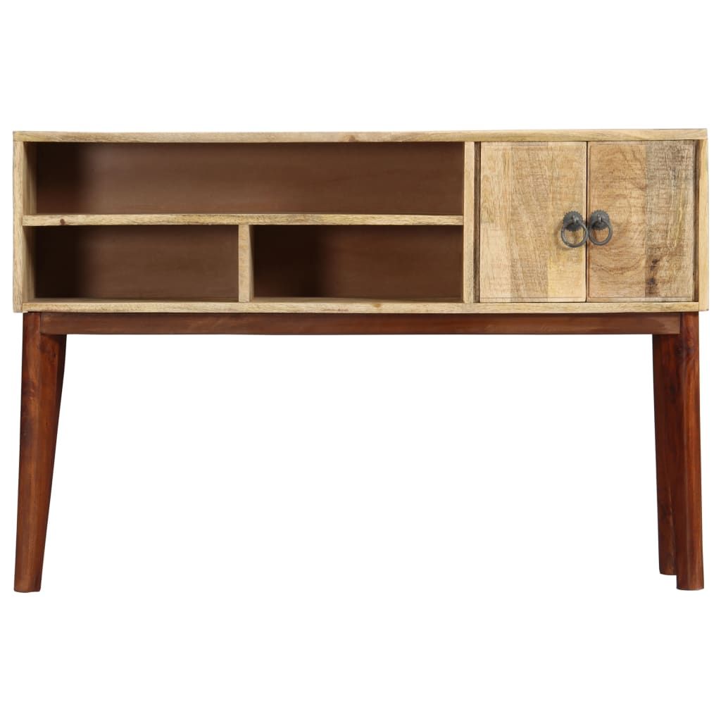 Tavolo Consolle 115x30x76 cm in Legno Massello di Mango Grezzo vidaXL