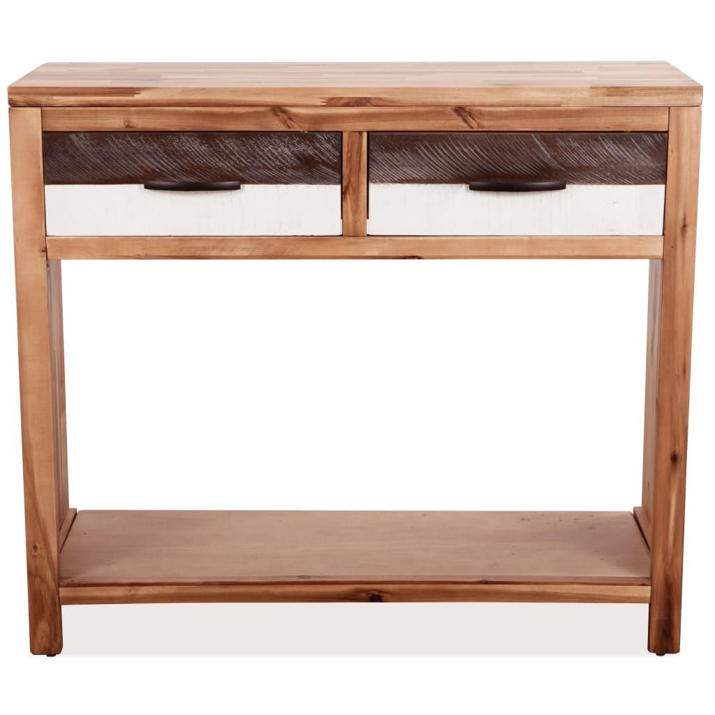 Tavolo Consolle in Legno Massello d'Acacia 86x30x75 cm vidaXL